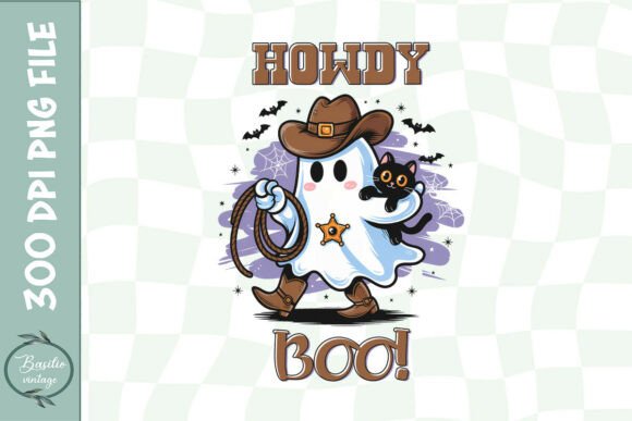 Howdy Boo Ghost Cowboy Halloween PNG Review for Real Projects