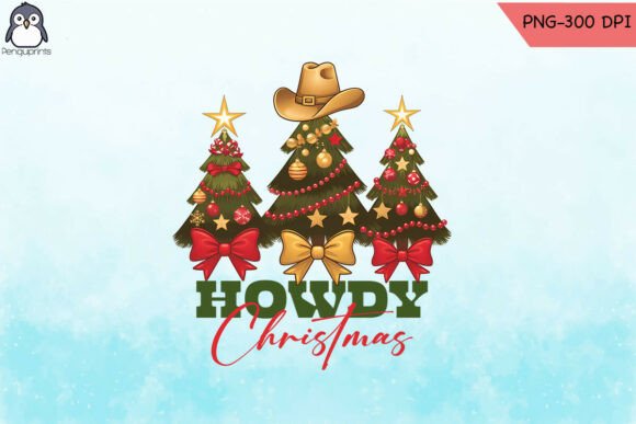 Howdy Christmas Cowboy Style Trees PNG Review for Real Projects