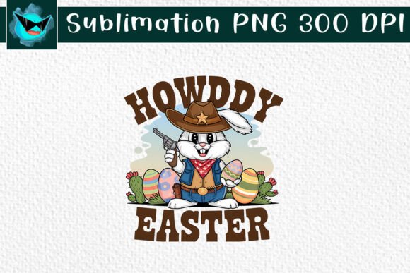Howdy Easter Western Bunny Cowboy PNG Review for Real Embroidery Projects