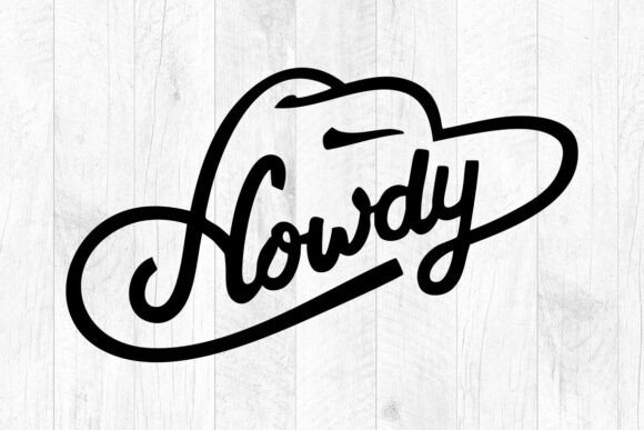 Howdy Svg Hand Lettering Typography for Embroidery Projects