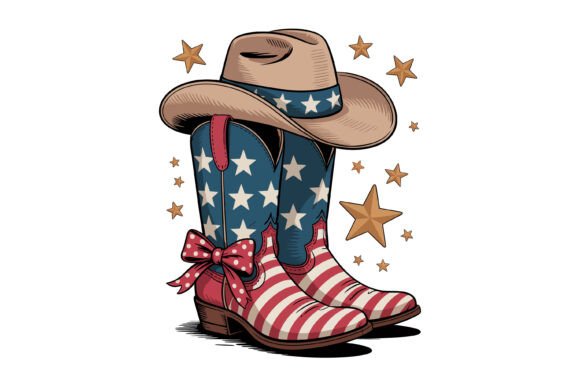 Patriotic Cowboy Boots and Hat Embroidery Design Review