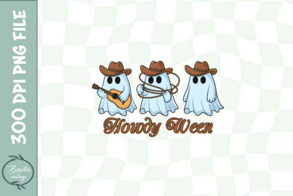 Spooky Western Halloween Ghosts PNG Review