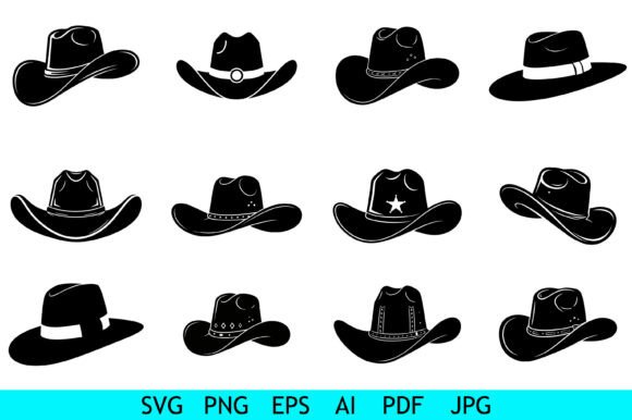 Western Cowboy Hat Icon Collection: A Designer’s Practical Take