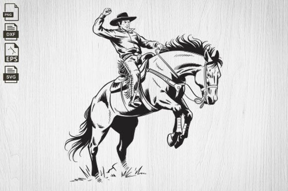 Western Cowboy Riding Horse Embroidery Design Review